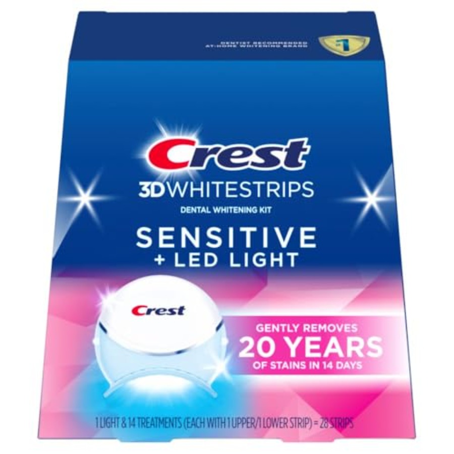 Teeth Whitening Crest - Crest 3D Whitestrips Sensitive Gentle +