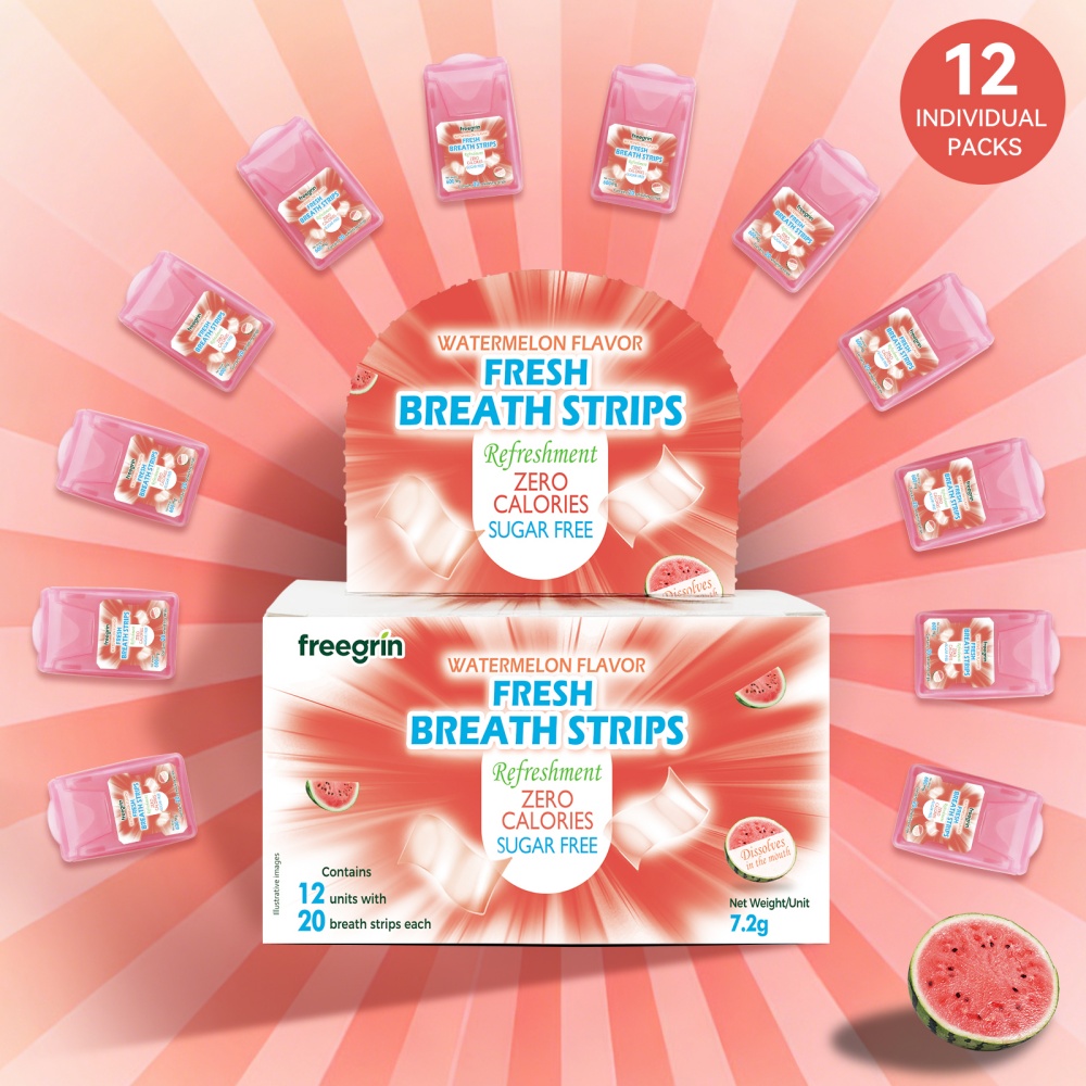 Teeth Whitening In Office - FREEGRIN Watermelon Flavored Breath Fresh Fruit