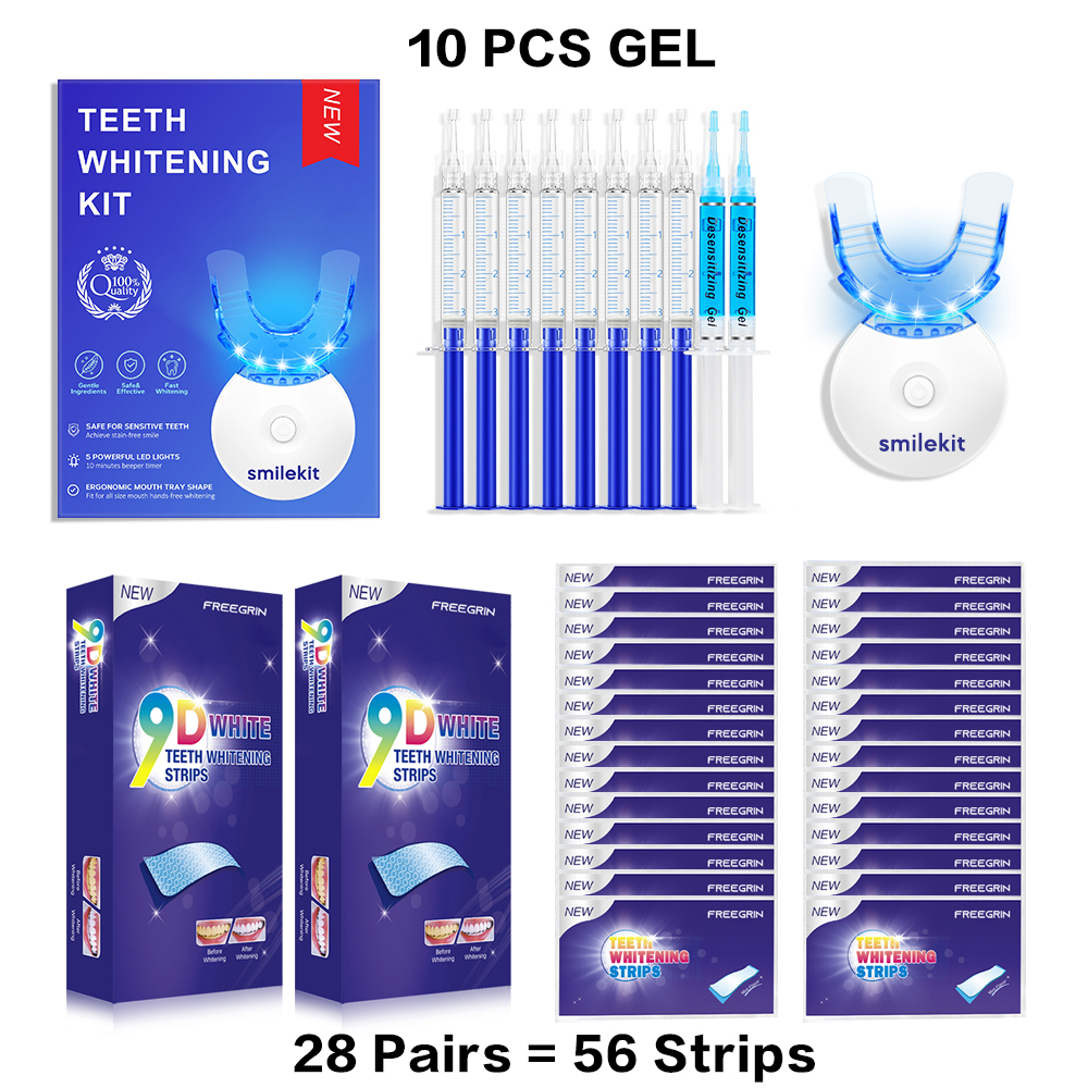Teeth Whitening Kit With Light - Teeth Whitening Kit - 5X LED