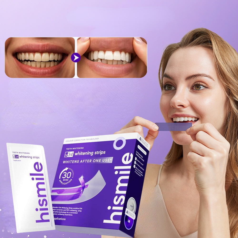 Teeth Whitening Hismile - V34 Hismile Purple Teeth Whitening Strips