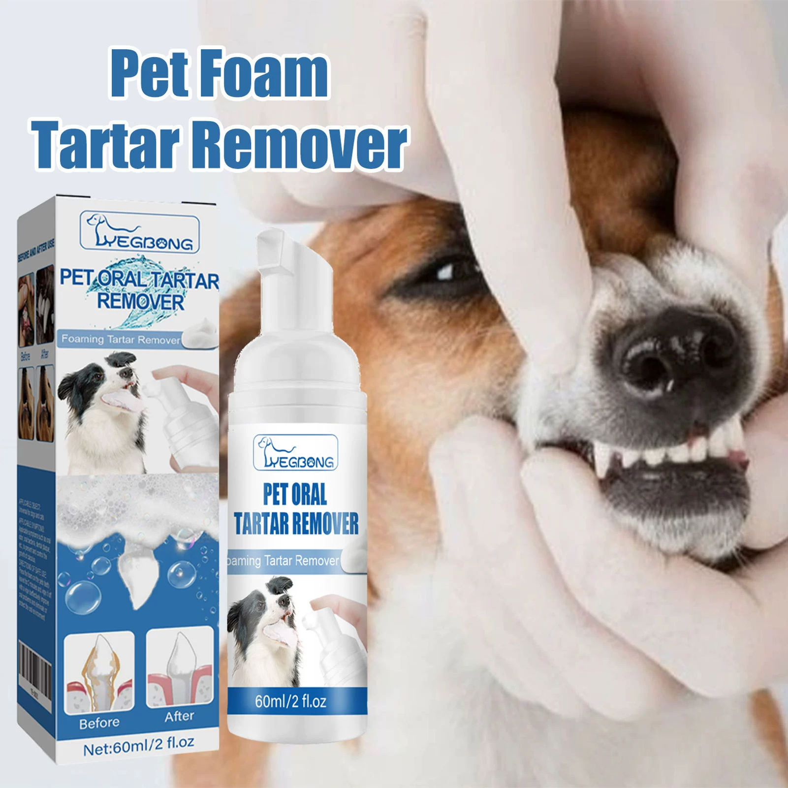 60ml Pets Oral Care Foam Gentl - Teeth Whitening And Stain Removal recensie en prijs