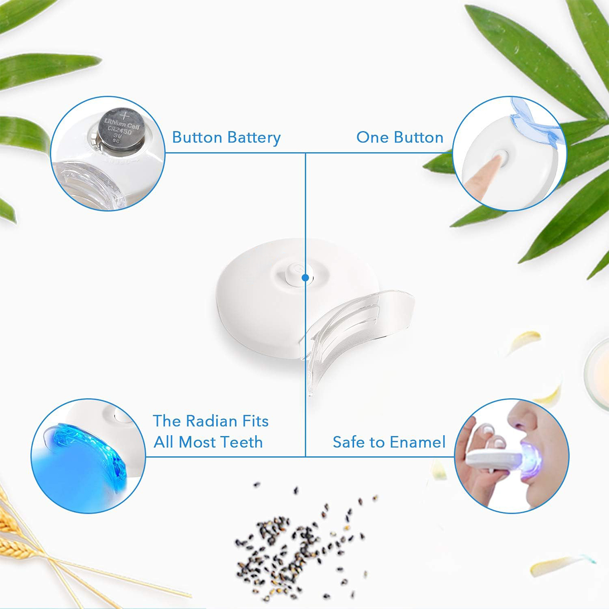 Teeth Whitening Kit - 5X LED L - Teeth Whitening Kit With Light recensie en prijs