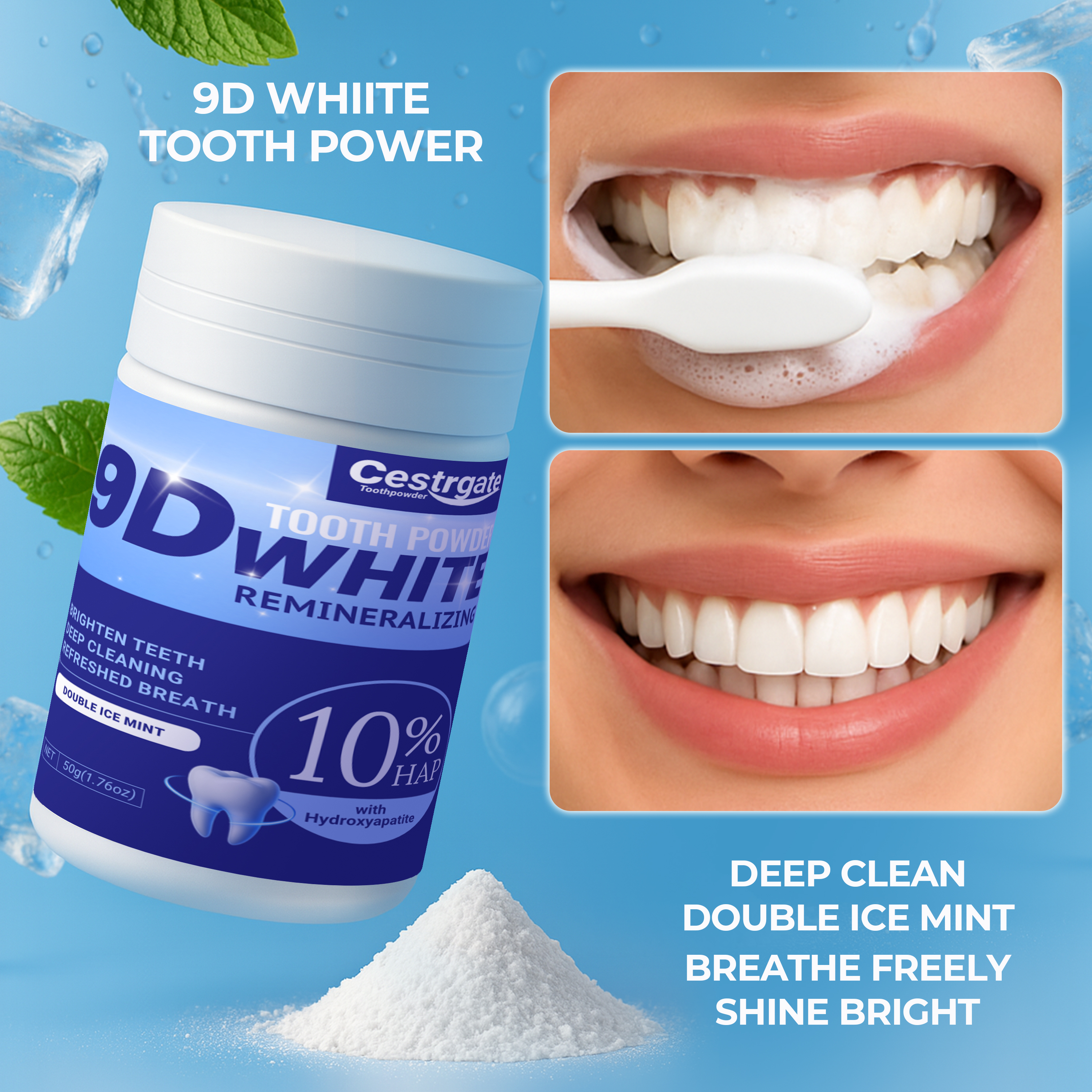 9D Hydroxyapatite Teeth Whiten - Teeth Whitening Ingredients recensie en prijs