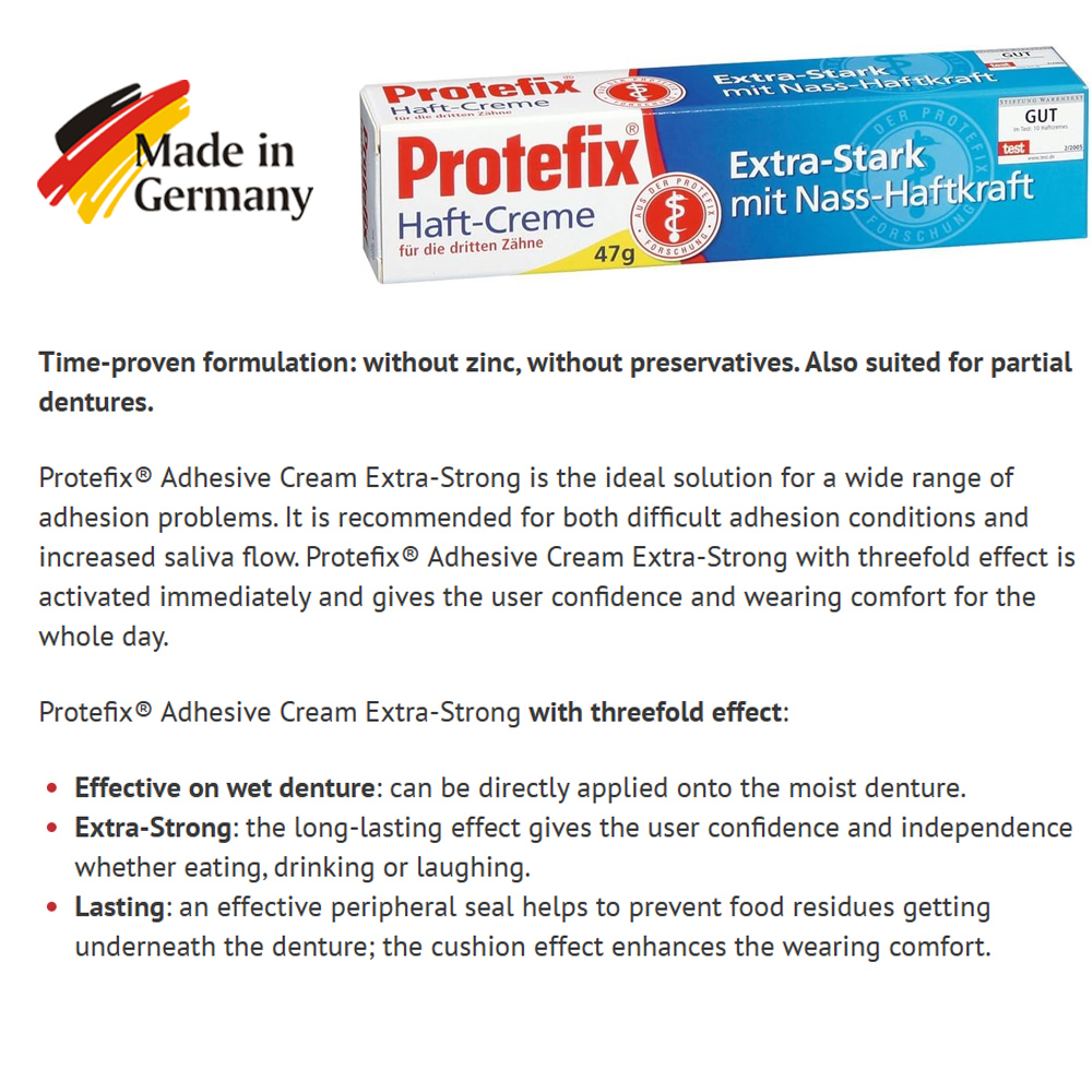 Protefix Adhesive Cream For De - Teeth Whitening Ingredients recensie en prijs