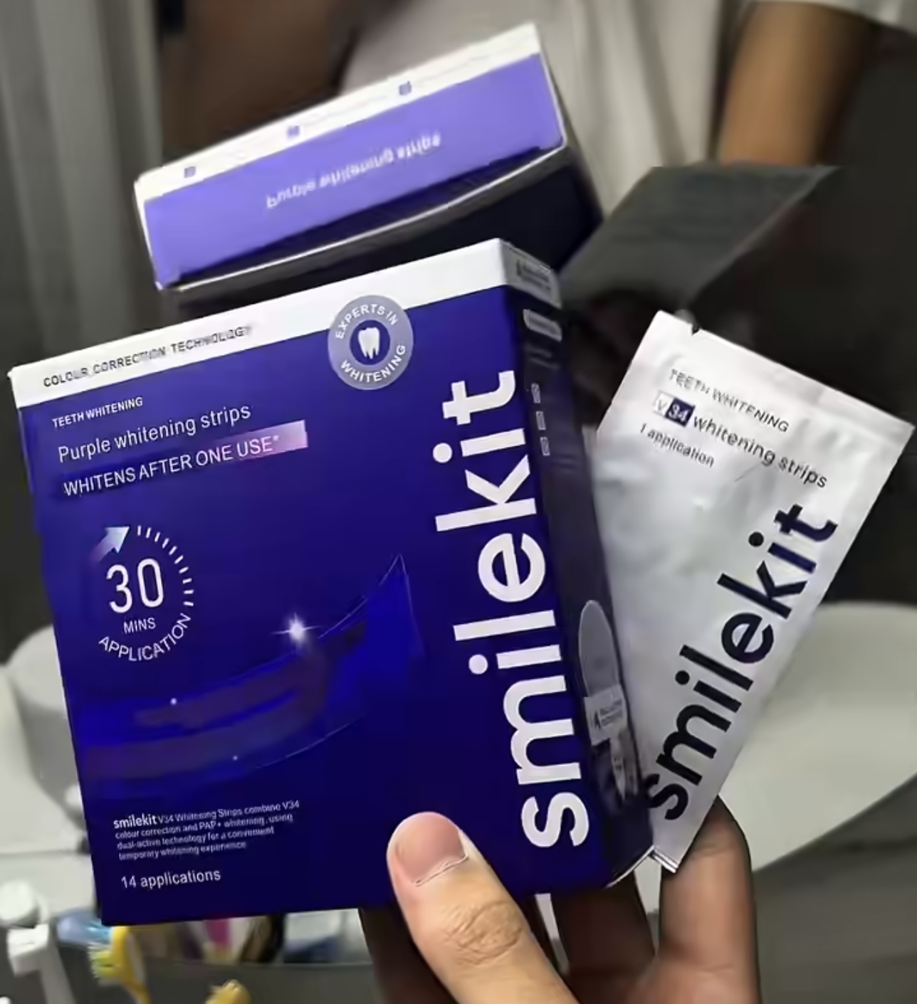 V34 Purple Teeth Whitening Sti - Teeth Whitening Crest recensie en prijs