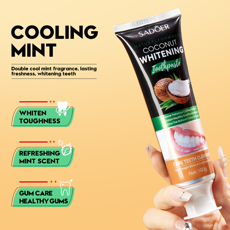 SADOER Coconut Oil Teeth White - Teeth Whitening Naturally recensie en prijs