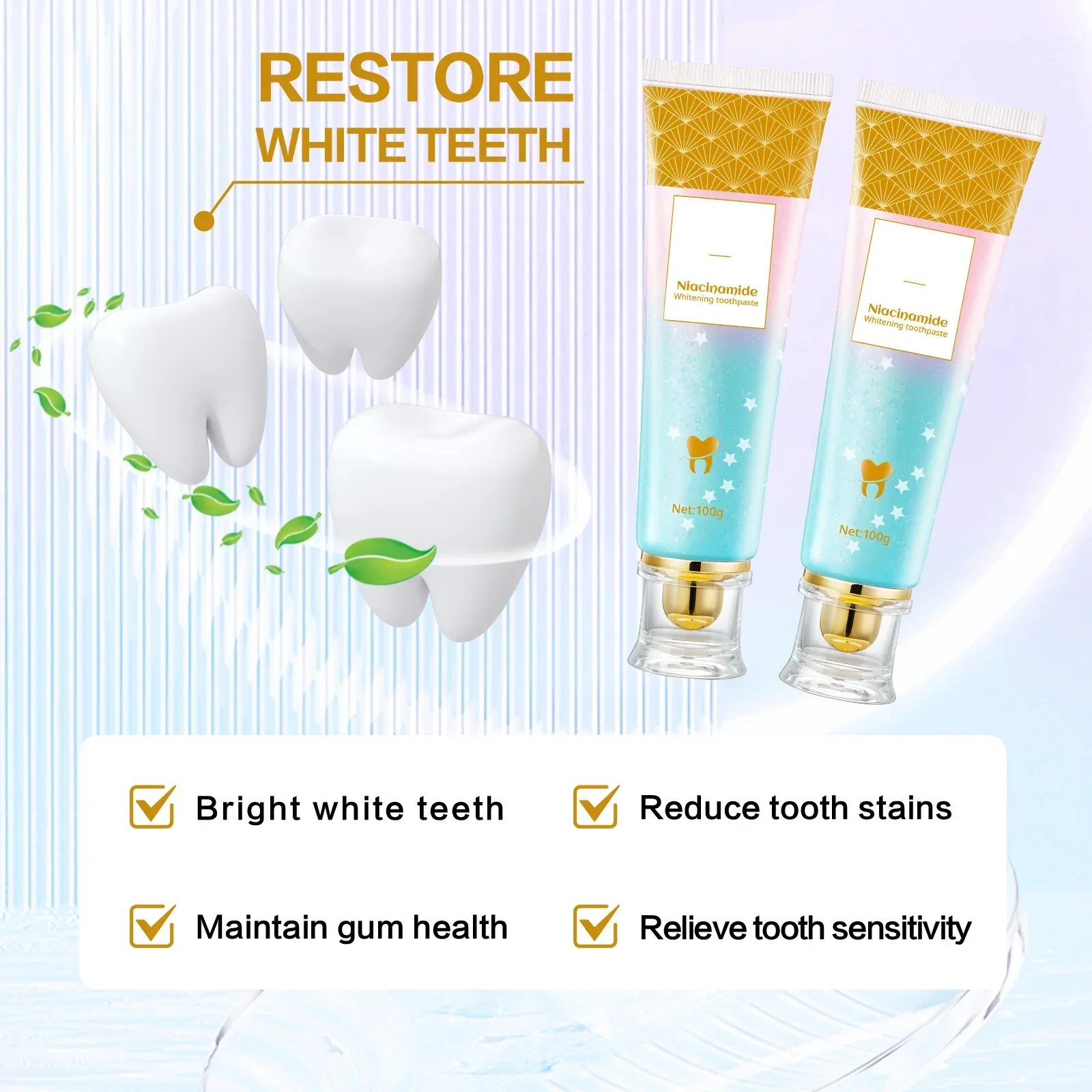 100g Whitening Toothpaste Refr - Teeth Whitening Naturally recensie en prijs