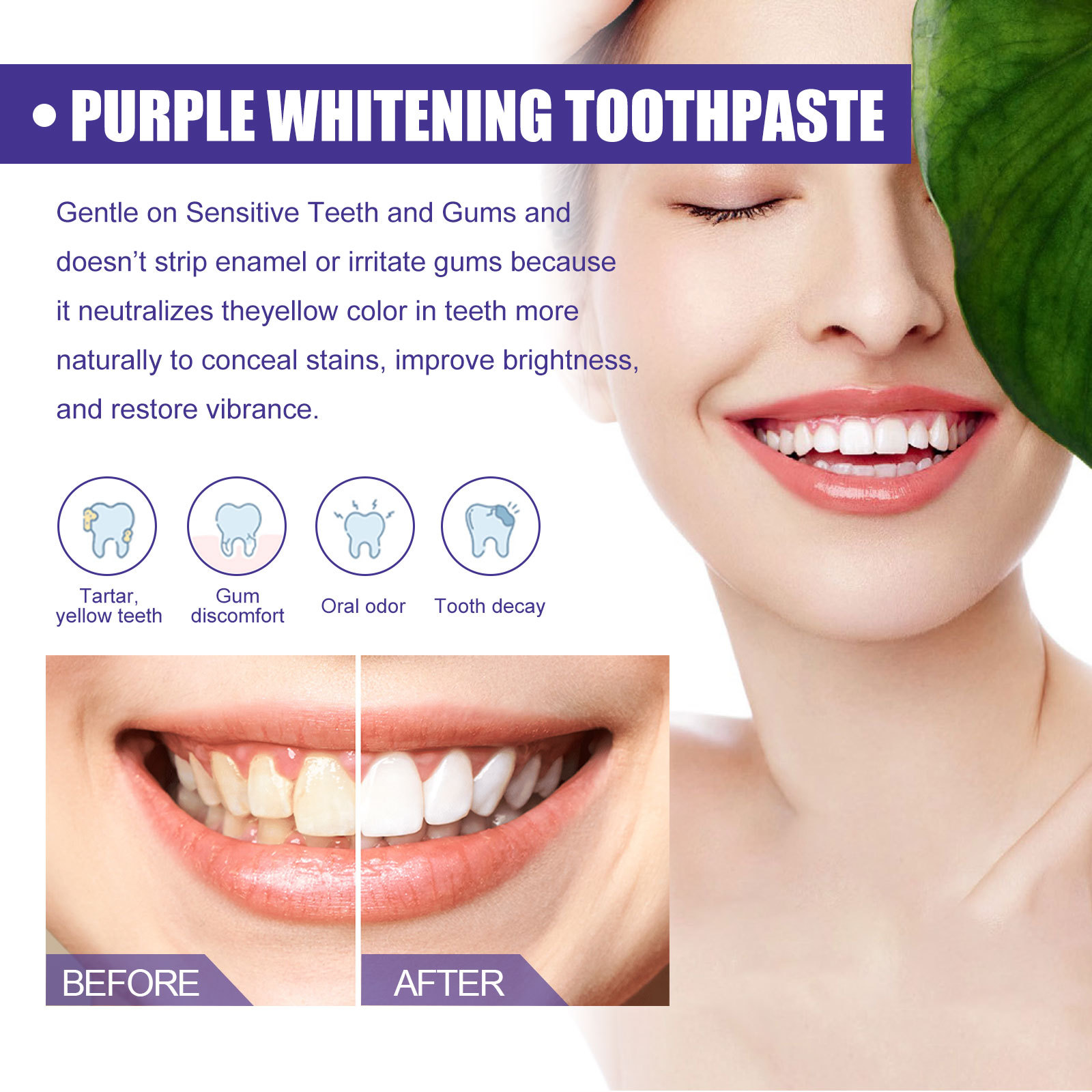 Purple Toothpaste Teeth Whiten - Teeth Whitening Crest recensie en prijs