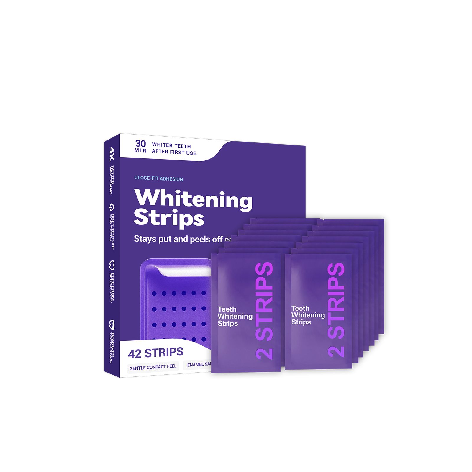 Purple Teeth Whitening Strips  - Teeth Whitening Naturally recensie en prijs
