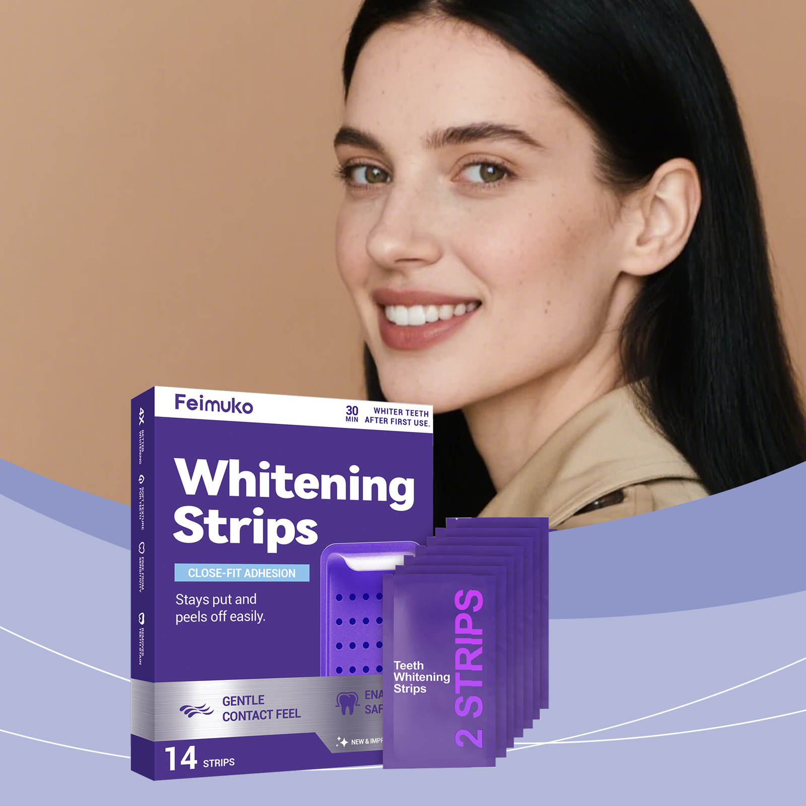 Purple Teeth Whitening Strips  - Teeth Whitening Naturally recensie en prijs
