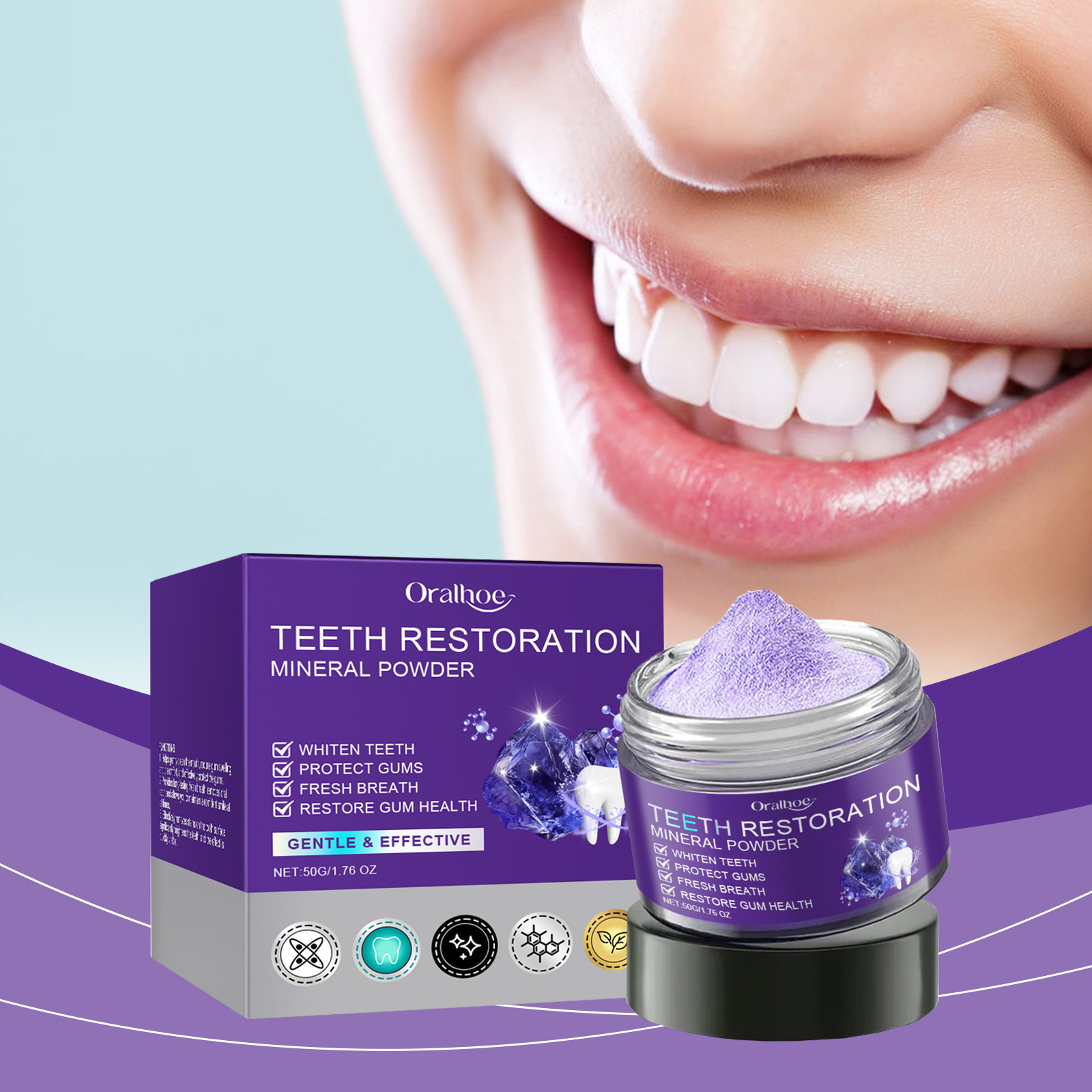 Teeth Restoration Mineral Powd - Teeth Whitening Hismile recensie en prijs