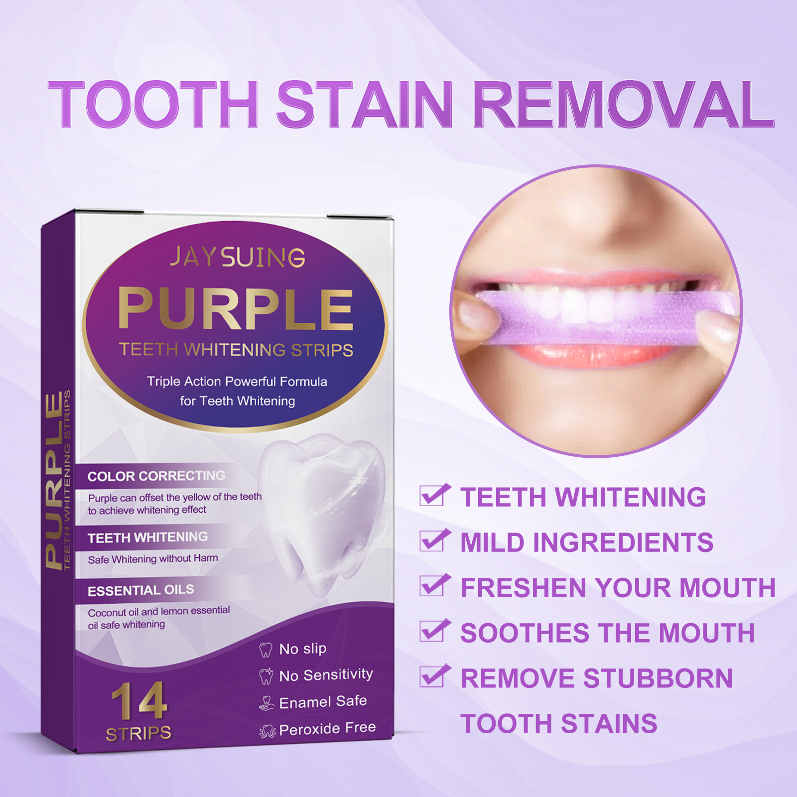 Purple Teeth Whitening Strips  - Teeth Whitening In Office recensie en prijs