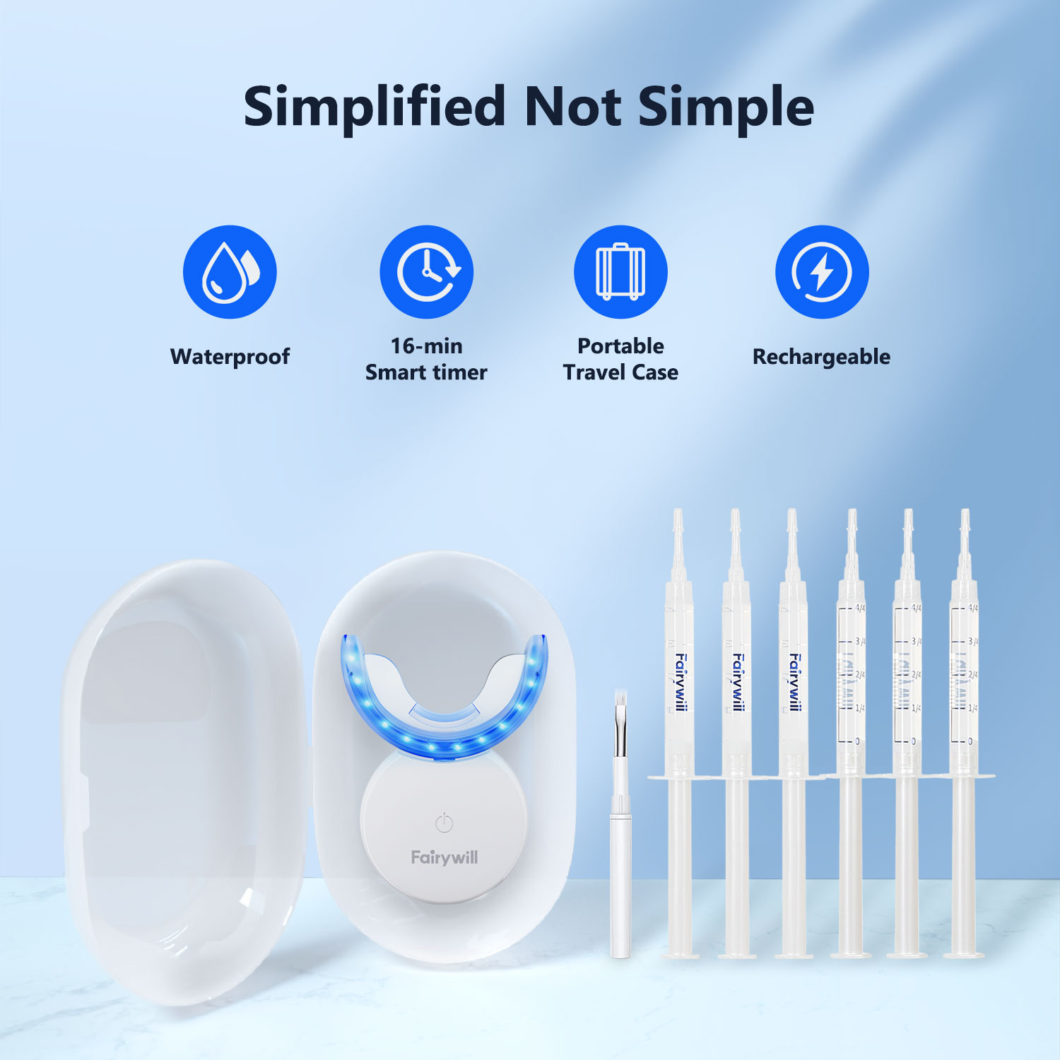 Fairywill Teeth Whitening Kit  - Teeth Whitening Opalescence recensie en prijs