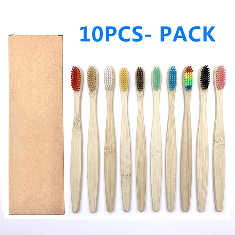 10PCS Natural Bamboo Toothbrus - Teeth Whitening Naturally recensie en prijs
