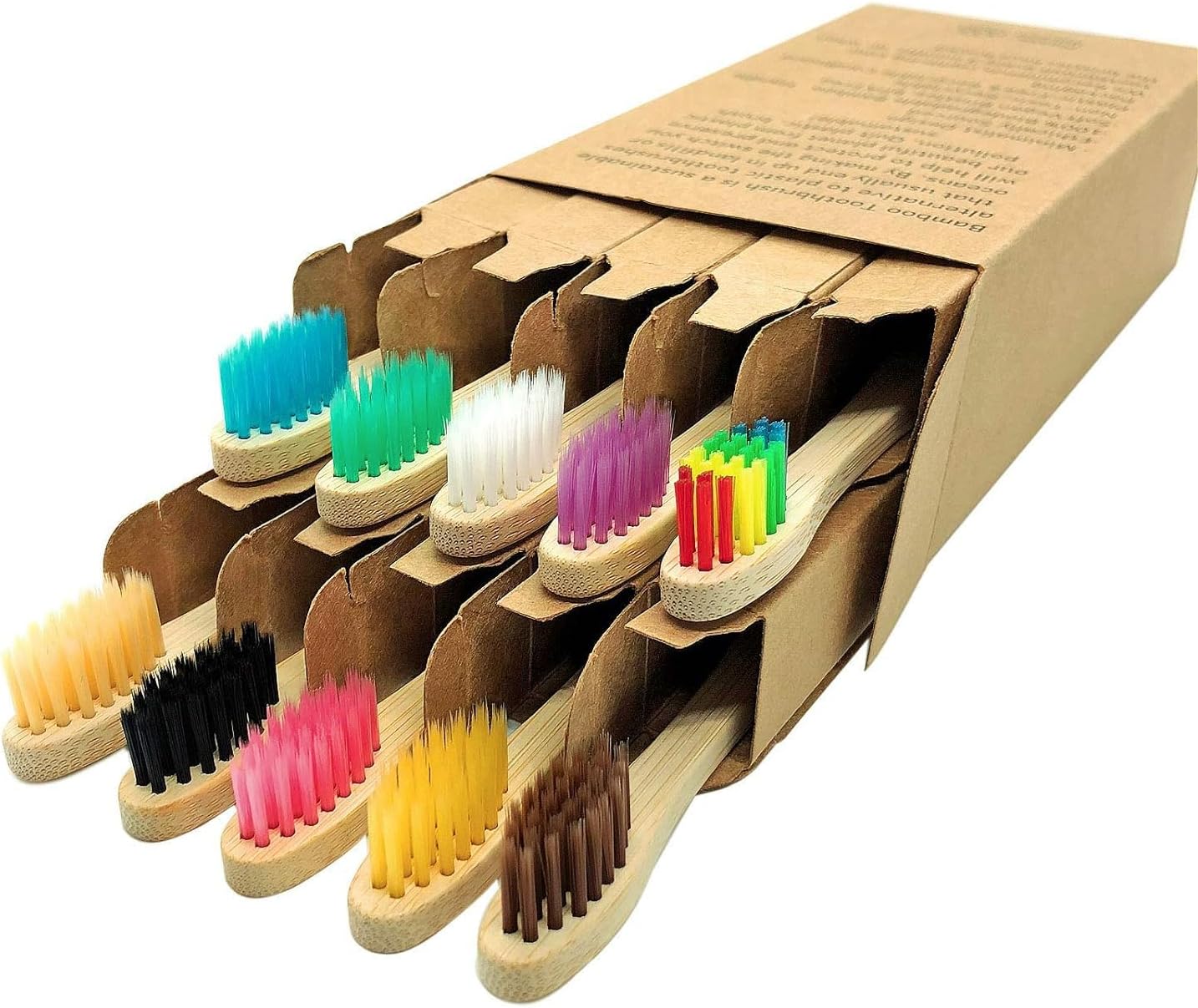 10PCS Natural Bamboo Toothbrus - Teeth Whitening Naturally recensie en prijs