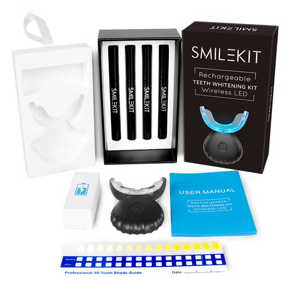Dental Teeth Whitening Kit Min - Teeth Whitening Kit With Light recensie en prijs