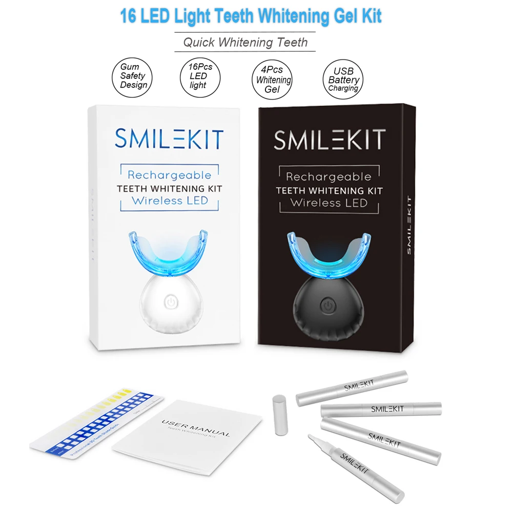 Dental Teeth Whitening Kit Min - Teeth Whitening Kit With Light recensie en prijs