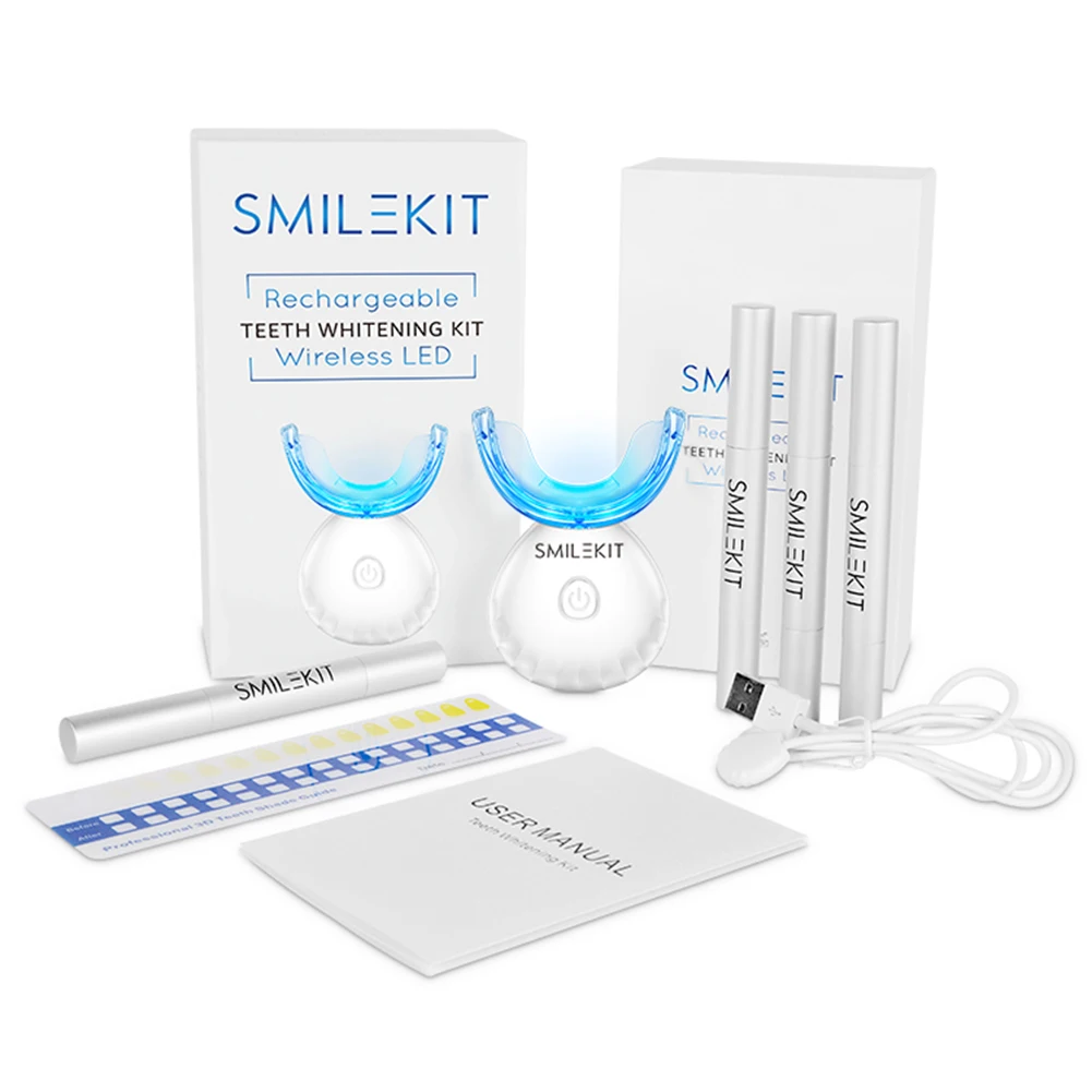 Dental Teeth Whitening Kit Min - Teeth Whitening Kit With Light recensie en prijs
