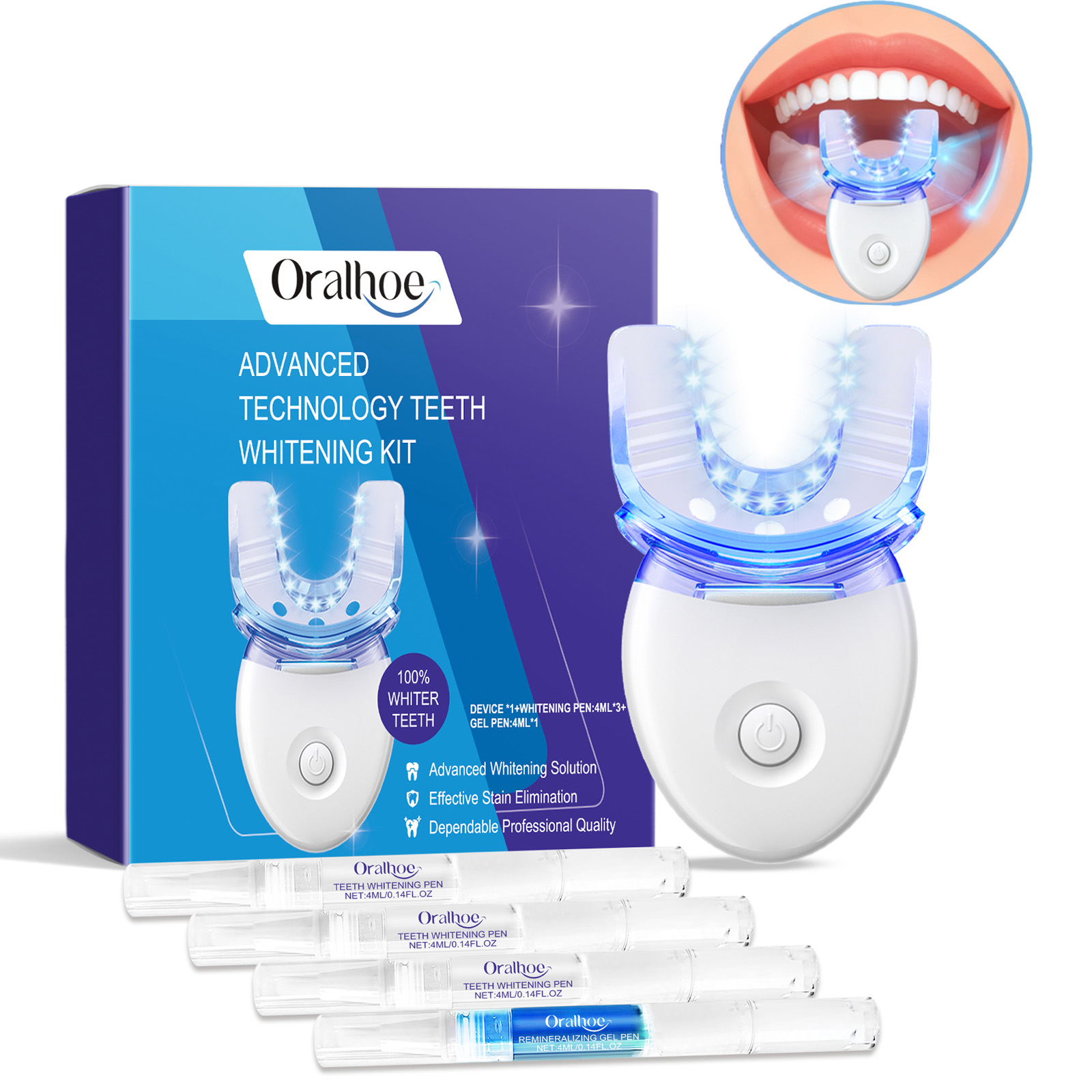 Professional Teeth Whitening L - Teeth Whitening Kit With Light recensie en prijs