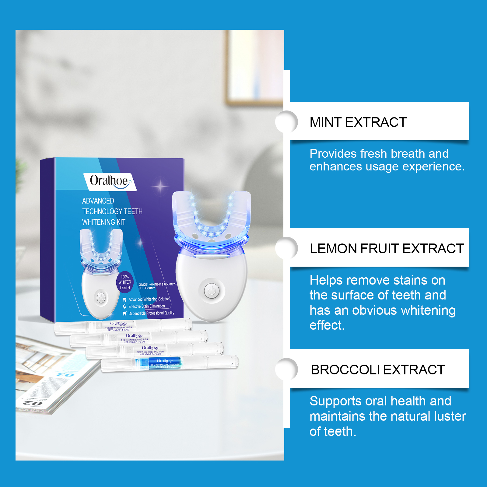 Professional Teeth Whitening L - Teeth Whitening Kit With Light recensie en prijs