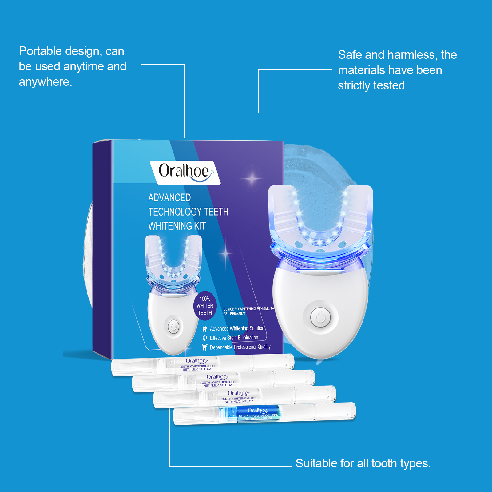 Professional Teeth Whitening L - Teeth Whitening Kit With Light recensie en prijs