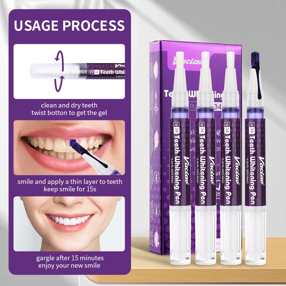 Vaclav V34 Purple teeth whiten - Teeth Whitening Hismile recensie en prijs
