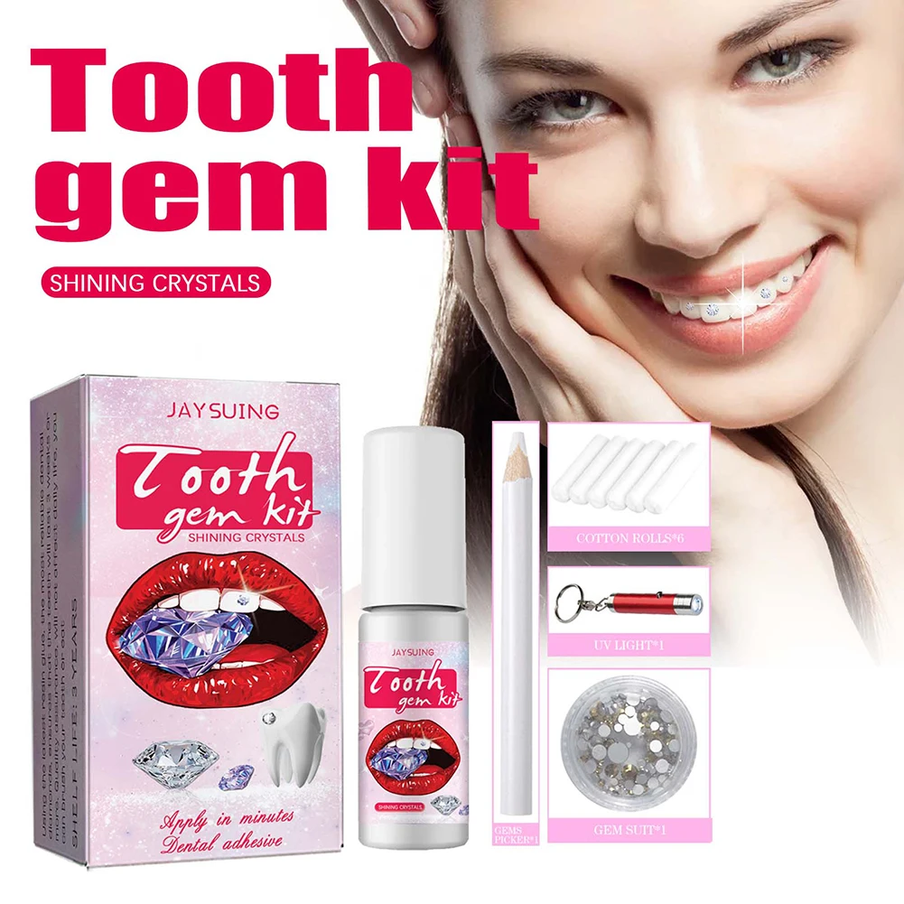 DIY Tooth Gems Kit with Crysta - Teeth Whitening Kit With Light recensie en prijs